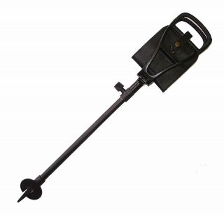 New Adjustable black Shooting stick with leather seat   Includes 