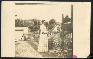 1910 CADIZ Ohio Real Photo Postcard Lady Harrison