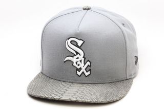 New Era Chicago White Sox Snake Skin Strapback Hat [Grey] Snapback MLB