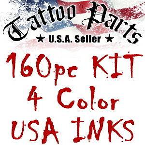   Starter Tattoo Machine Kit Gun Supplies Set Equipment USA Inks