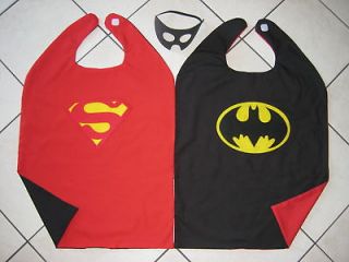 Superman Batman Superhero Cape Boys Costume Hero Mask R