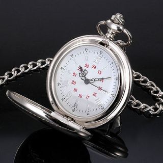 super montre gousset quartz PR homme/femme Dial Pocket Watch + Chain 