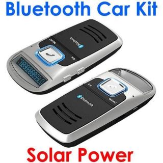 Solar Bluetooth Handsfree Car Kit FM  Player Speaker