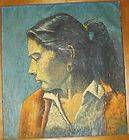 ORIGINAL OIL ON CANVAS BY ANDREE BIZET d.1961 FRENCH IMPRESSIONIST 