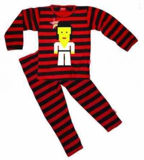 Stardust Kids Cotton Stripy Pyjamas Pixel Elvis (Various Colours 