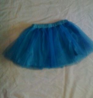   BRIGHT BLUE TUTU TULLE SIZE 2T MATCHES GYMBOREE TROPICAL BLOOM