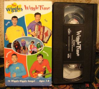   WIGGLE TIME~LOW Combined Media $5 UNLIMITED Shipping Vhs 16 Songs