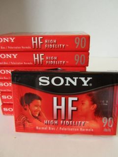 NIP lot of 7 Sony HF blank Cassette Tapes C 90HFL