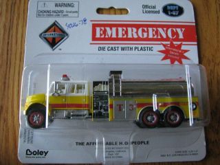 Boley HO #185 402678 Fire Apparatus   3 Axle Tanker w/Crew Cab & Pump 
