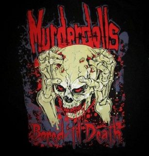 MURDERDOLLS cd lgo BORED TIL DEATH Official SHIRT MED new