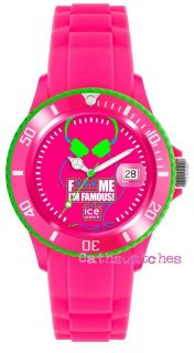 Genuine Ice Watch F*** Me Im Famous Fluo Pink Head Strap Unisex or 