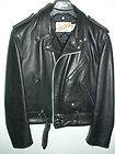  Schott Perfecto Black Leather Motorcycle Jacket 42 R Brando WIld One