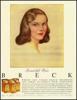 1954 vintage ad for Breck Shampoo  020512