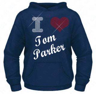 Girls Diamante I Love (heart) Tom Parker ( The Wanted ) hoodie 5 13 