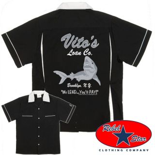 Vitos Loan Bowling Shirt Rockabilly Retro 50s 60s Cool Tattoo Kustom 