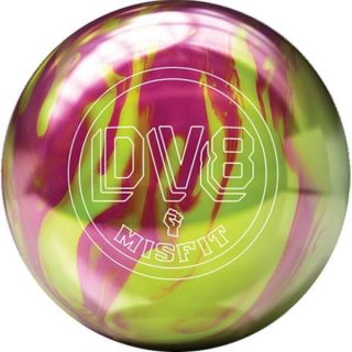 16lb DV8 MISFIT Reactive Bowling Ball Yellow Magenta