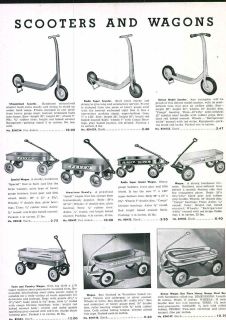 1951 ad Mercury Town & Country American Beauty Radio Flyer Coaster 