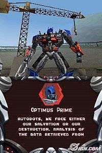 Transformers Autobots Nintendo DS, 2007