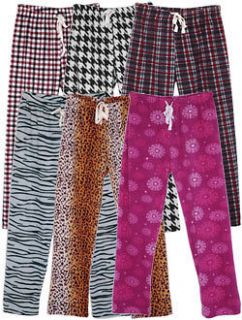   Pajama Pants Fuzzy Fleece Lounge Pants Womens PJs Bottoms S M L XL