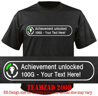 Custom Xbox 360 Achievement Unlocked xbox360 T Shirt