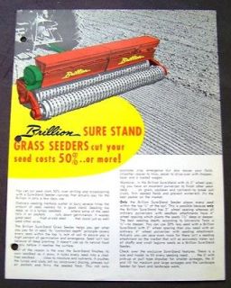 Brillion Sure Stand Grass Seeder Dealer Sales Brochure   Catalog