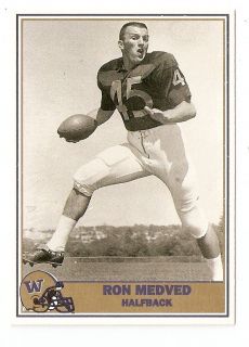 1992 Ron Medved Washington Huskies Football Greats Football Trading 