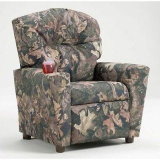 Brazil Furniture Childrens Home Theater Recliner with Cupholder