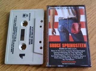 BRUCE SPRINGSTEEN Born In The U.S.A. Columbia/QCT 38653 (Cassette 