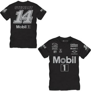 Tony Stewart 2012 The Game #14 Mobil 1 Ghost Uniform Tee FREE SHIP