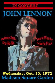 John Lennon Madison Square Garden Concert Poster 1972