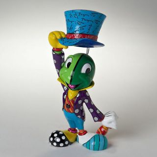 Romero Britto Jiminy Cricket Enesco Large 8 Figure Green Blue Hat 