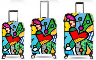 Heys Britto Butterfly Love 3 PC 22, 26 and 30 Spinner Luggage B713 