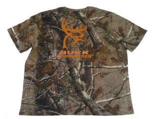 BUCK COMMANDER ~ AP CAMO with Orange Deer Hunting Logo T Shirt