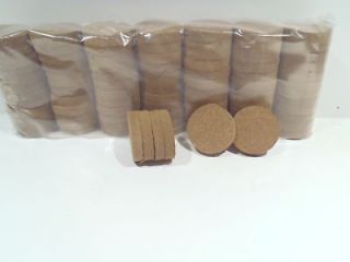 CORK RINGS 4 BROWN RUBBERIZED 1.25 X 1/4 SOLID NEW