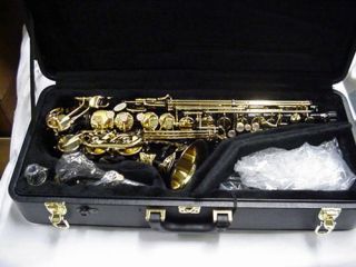   yanni copy Alto Saxophone Black + Gold w/Selmer sax kit List $2,940