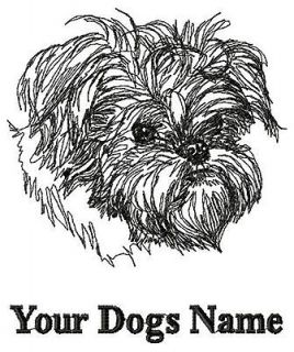 Personalized BRUSSELS GRIFFON Embroidered Dog Breed T Shirt / YM to 
