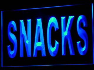 i631 b Snacks Food Cafe Shop Bar Pub Neon Light Sign