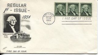   CENT REGULAR POSTAGE COIL FLEETWOOD CACHET UNADDRESSED FDC