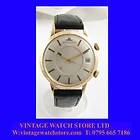   14k Gold Jaeger LeCoultre Memovox Date Bumper Auto Wrist Watch 1954