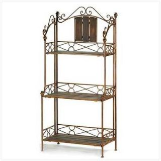   Metal Rustic Bakers Rack 3 Shelf~Furnitur​e Decor  C