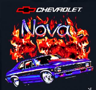 1968   1974 Chevy Nova T Shirt Flamed   Generation 3