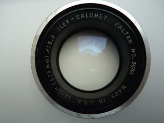 14 3/4/375mm/f6.​3 ILEX CALUMET CALTAR,FRONT ELEMENT ONLY,COATED