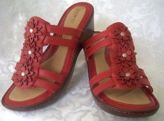 BORN WOMENS SHOES SANDALS SALEEN sz 7 NEW RED READY FOR SUMMER