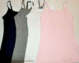 New Maidenform FLEXEES Cami Camisole Toning Tank Top SHAPER COTTON 