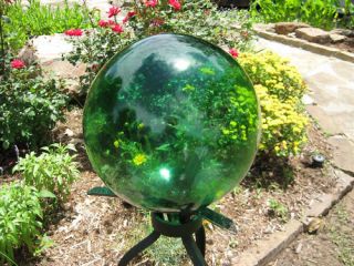 Gazing Ball Glass Globe 10 Emerald Green