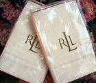 Two (2) Ralph Lauren SUITE Paisley Cream Euro Pillow Shams NEW $240