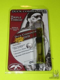 TRIPLE THREAT DC 2011 Duck Commander Calls w/ DVD Hunt Movies Demo 