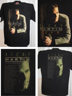 Ricky Martin Livin La Vida Loco Tour 2000 t shirt   NEVER WORN