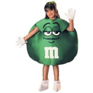 Fun n Funky Green M&M Candy Costume with Gloves for Toddler Size 2 4
