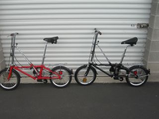 Vintage HON CALIFORNIA Folding Bikes   Compact Bicycles   Red 